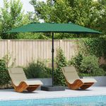 Casa si Gradina - Gradina si terasa - Umbrele si pavilioane - Umbrele - Parasol de Gradina Verde 385 x 209 x 244 cm tesatura - Infinity.ro