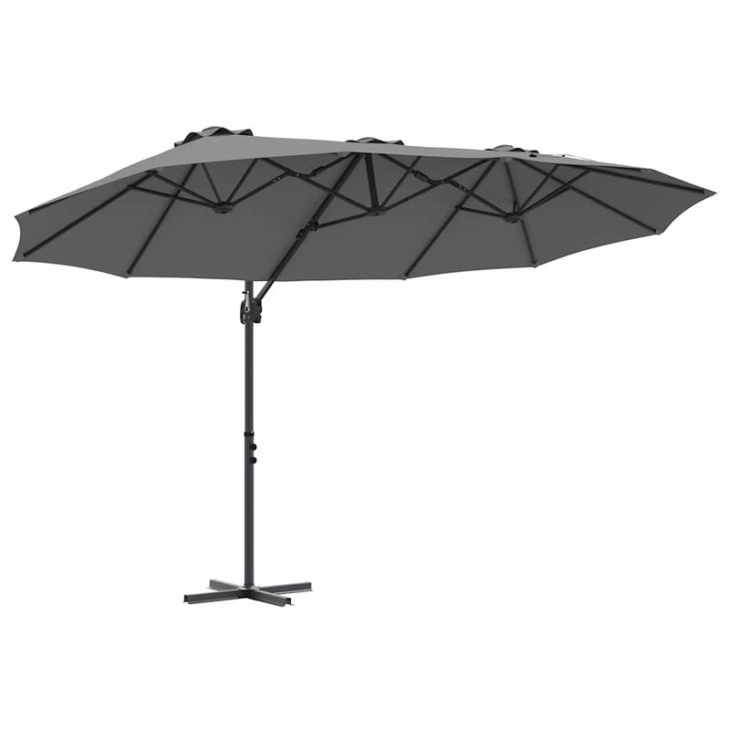 Casa si Gradina - Gradina si terasa - Umbrele si pavilioane - Umbrele - Parasol cu brat cantilever pentru gradina cu blocare Antracit - Infinity.ro