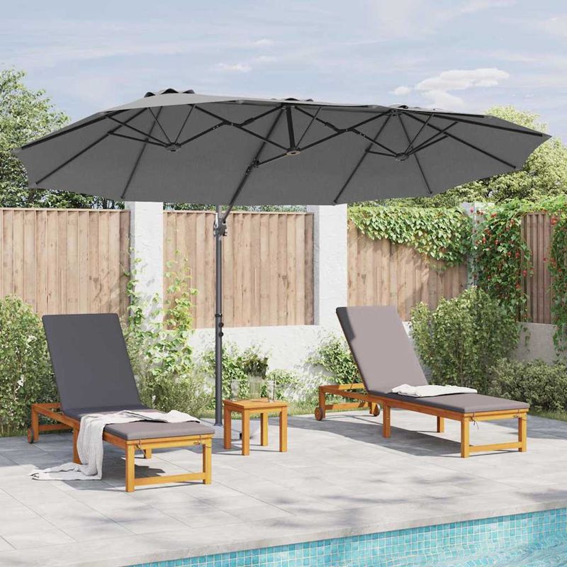 Casa si Gradina - Gradina si terasa - Umbrele si pavilioane - Umbrele - Parasol cu brat cantilever pentru gradina cu blocare Antracit - Infinity.ro