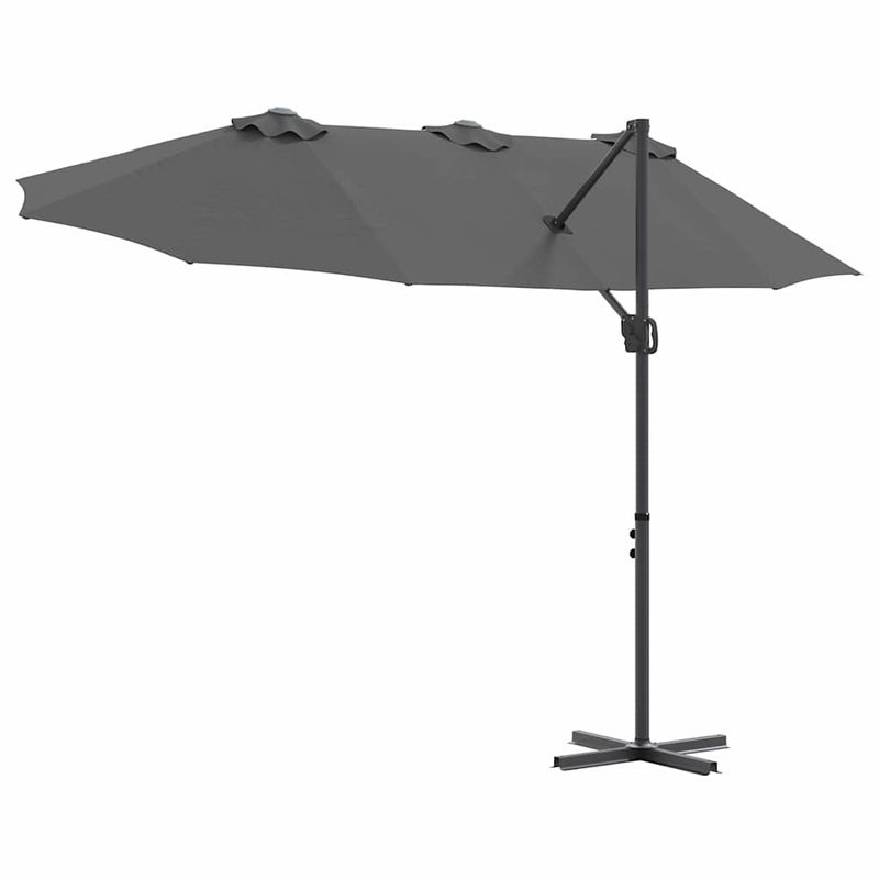 Casa si Gradina - Gradina si terasa - Umbrele si pavilioane - Umbrele - Parasol cu brat cantilever pentru gradina cu blocare Antracit - Infinity.ro