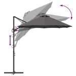 Casa si Gradina - Gradina si terasa - Umbrele si pavilioane - Umbrele - Parasol cu brat cantilever pentru gradina cu blocare Antracit - Infinity.ro