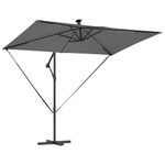 Casa si Gradina - Gradina si terasa - Umbrele si pavilioane - Umbrele - Parasol banana cu brate cu blocare Antracit 294 x 200 x 254 cm - Infinity.ro