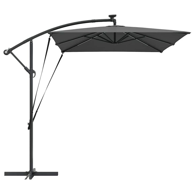 Casa si Gradina - Gradina si terasa - Umbrele si pavilioane - Umbrele - Parasol banana cu brate cu blocare Antracit 294 x 200 x 254 cm - Infinity.ro