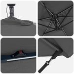 Casa si Gradina - Gradina si terasa - Umbrele si pavilioane - Umbrele - Parasol banana cu brate cu blocare Antracit 294 x 200 x 254 cm - Infinity.ro