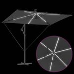 Casa si Gradina - Gradina si terasa - Umbrele si pavilioane - Umbrele - Parasol banana cu brate cu blocare Antracit 294 x 200 x 254 cm - Infinity.ro