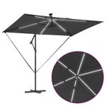 Casa si Gradina - Gradina si terasa - Umbrele si pavilioane - Umbrele - Parasol banana cu brate cu blocare Antracit 294 x 200 x 254 cm - Infinity.ro