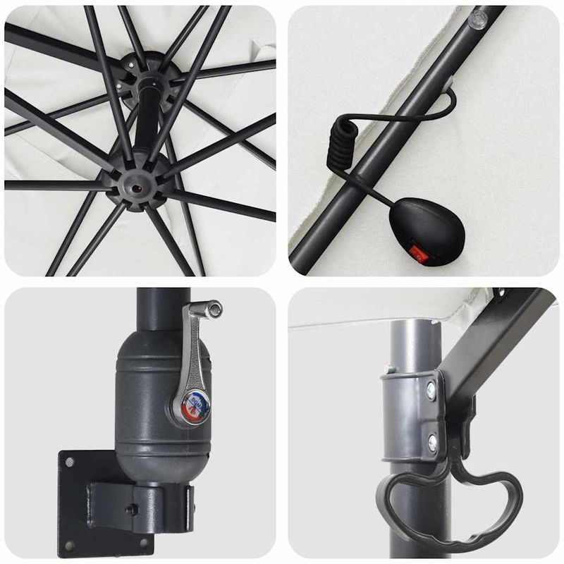 Casa si Gradina - Gradina si terasa - Umbrele si pavilioane - Umbrele - Parasol de Gradina Nisipiu 248.5 x 247.5 x 160 cm tesatura - Infinity.ro