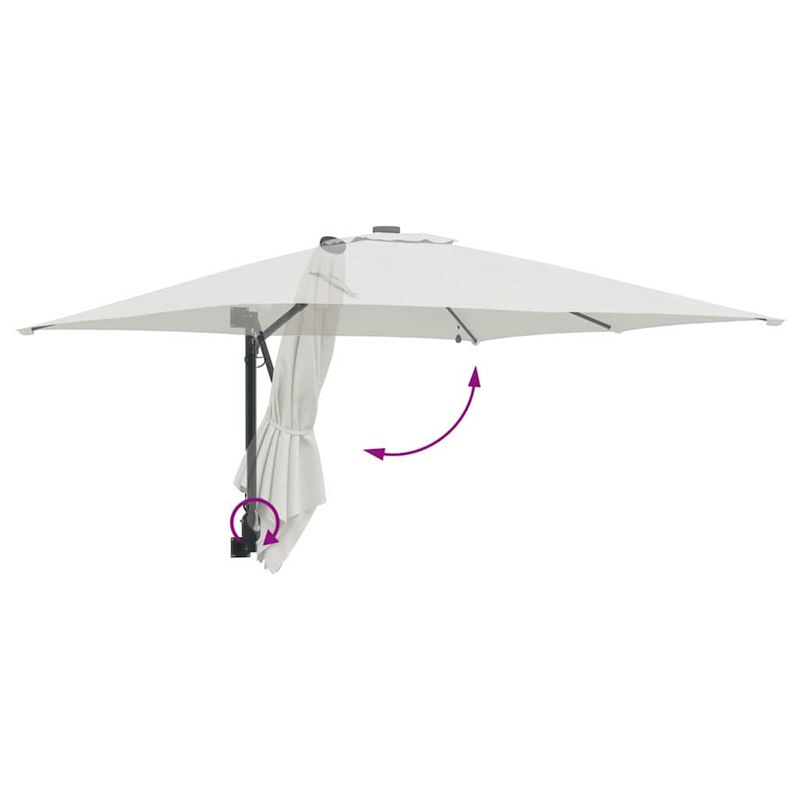 Casa si Gradina - Gradina si terasa - Umbrele si pavilioane - Umbrele - Parasol de Gradina Nisipiu 248.5 x 247.5 x 160 cm tesatura - Infinity.ro