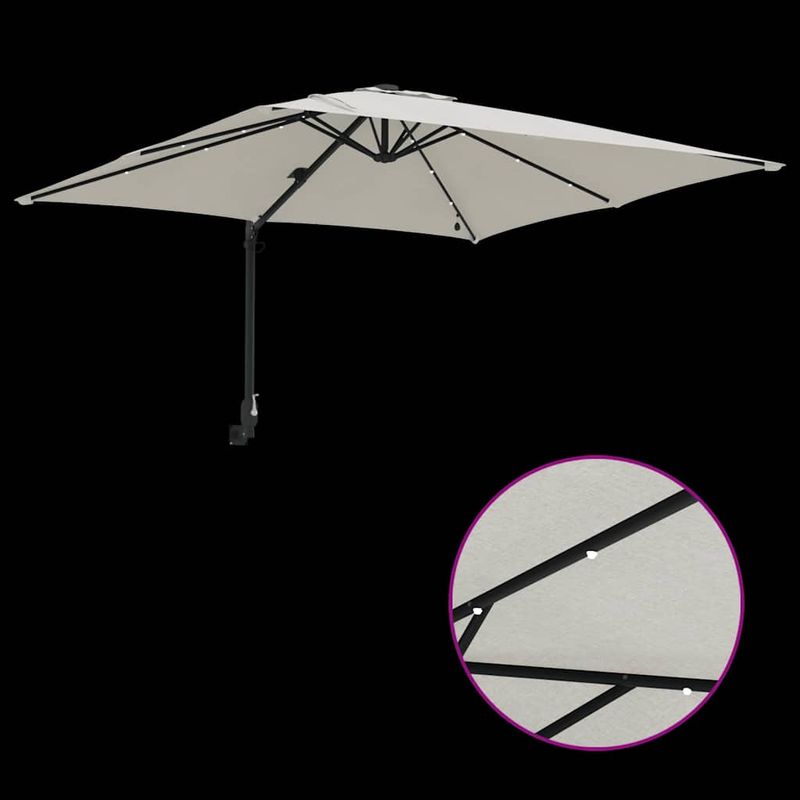 Casa si Gradina - Gradina si terasa - Umbrele si pavilioane - Umbrele - Parasol de Gradina Nisipiu 248.5 x 247.5 x 160 cm tesatura - Infinity.ro