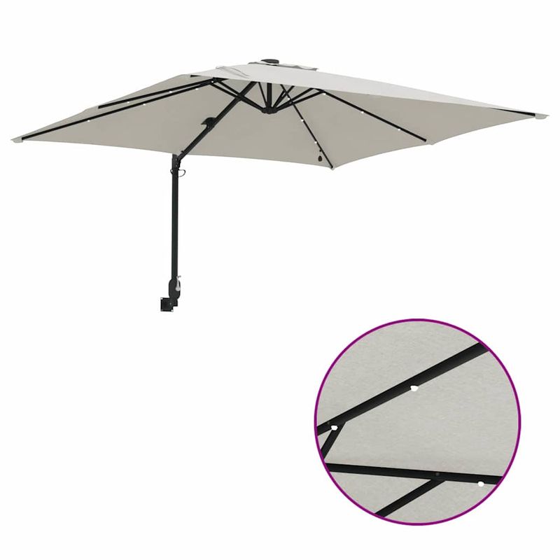 Casa si Gradina - Gradina si terasa - Umbrele si pavilioane - Umbrele - Parasol de Gradina Nisipiu 248.5 x 247.5 x 160 cm tesatura - Infinity.ro