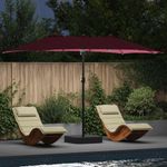 Casa si Gradina - Gradina si terasa - Umbrele si pavilioane - Umbrele - Parasol de Gradina Rosu bordo 385 x 209 x 244 cm tesatura - Infinity.ro