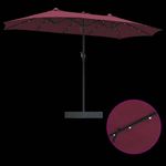 Casa si Gradina - Gradina si terasa - Umbrele si pavilioane - Umbrele - Parasol de Gradina Rosu bordo 385 x 209 x 244 cm tesatura - Infinity.ro