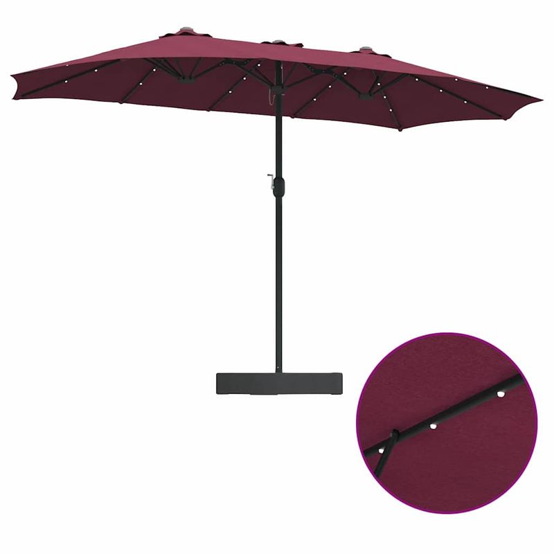 Casa si Gradina - Gradina si terasa - Umbrele si pavilioane - Umbrele - Parasol de Gradina Rosu bordo 385 x 209 x 244 cm tesatura - Infinity.ro