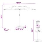 Casa si Gradina - Gradina si terasa - Umbrele si pavilioane - Umbrele - Parasol de Gradina Rosu bordo 385 x 209 x 244 cm tesatura - Infinity.ro