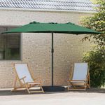 Casa si Gradina - Gradina si terasa - Umbrele si pavilioane - Umbrele - Parasol de Gradina Verde 385 x 209 x 244 cm tesatura - Infinity.ro