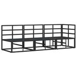 Casa si Gradina - Gradina si terasa - Mobilier exterior - Canapele si fotolii gradina - Seturi de mobilier de exterior cu perna cu perna 3 pcs Negru si antracit - Infinity.ro