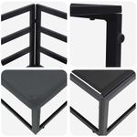 Casa si Gradina - Gradina si terasa - Mobilier exterior - Canapele si fotolii gradina - Seturi de mobilier de exterior cu perna cu perna 3 pcs Negru si antracit - Infinity.ro