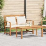 Casa si Gradina - Gradina si terasa - Mobilier exterior - Canapele si fotolii gradina - Set de canapele pentru gradina 2 pcs Maro Lemn masiv de tec - Infinity.ro