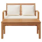 Casa si Gradina - Gradina si terasa - Mobilier exterior - Canapele si fotolii gradina - Set de canapele pentru gradina 2 pcs Maro Lemn masiv de tec - Infinity.ro