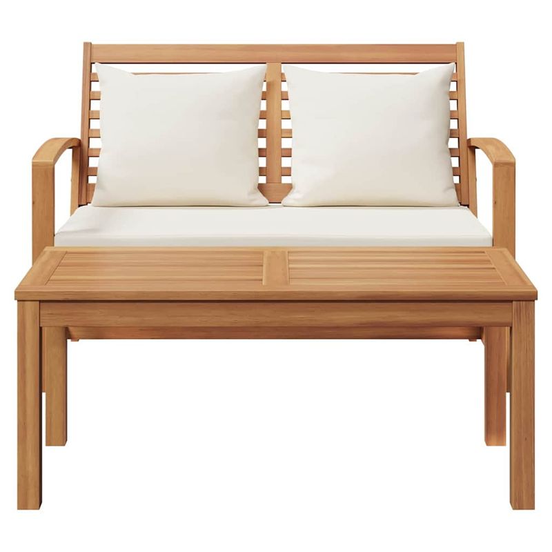 Casa si Gradina - Gradina si terasa - Mobilier exterior - Canapele si fotolii gradina - Set de canapele pentru gradina 2 pcs Maro Lemn masiv de tec - Infinity.ro