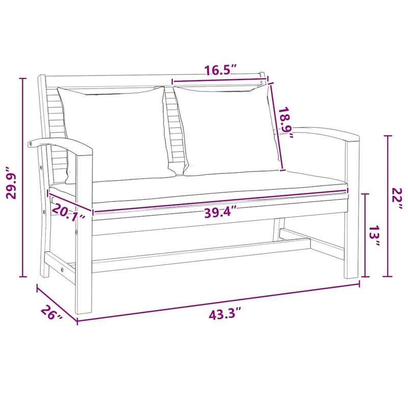 Casa si Gradina - Gradina si terasa - Mobilier exterior - Canapele si fotolii gradina - Set de canapele pentru gradina 2 pcs Maro Lemn masiv de tec - Infinity.ro