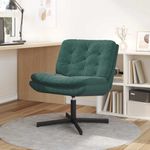 Casa si Gradina - Mobilier - Scaune si fotolii - Scaune - Scaun Relaxant Rotativ Verde inchis 63 x 75 x 76 cm Catifea - Infinity.ro