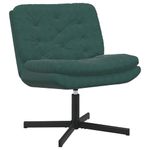 Casa si Gradina - Mobilier - Scaune si fotolii - Scaune - Scaun Relaxant Rotativ Verde inchis 63 x 75 x 76 cm Catifea - Infinity.ro