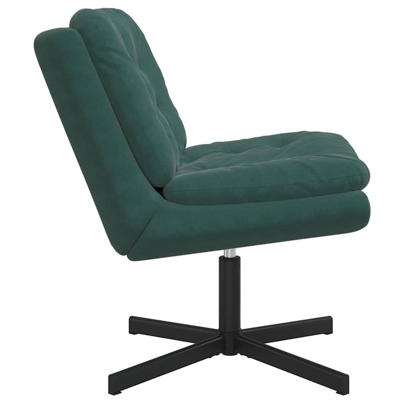 Casa si Gradina - Mobilier - Scaune si fotolii - Scaune - Scaun Relaxant Rotativ Verde inchis 63 x 75 x 76 cm Catifea - Infinity.ro