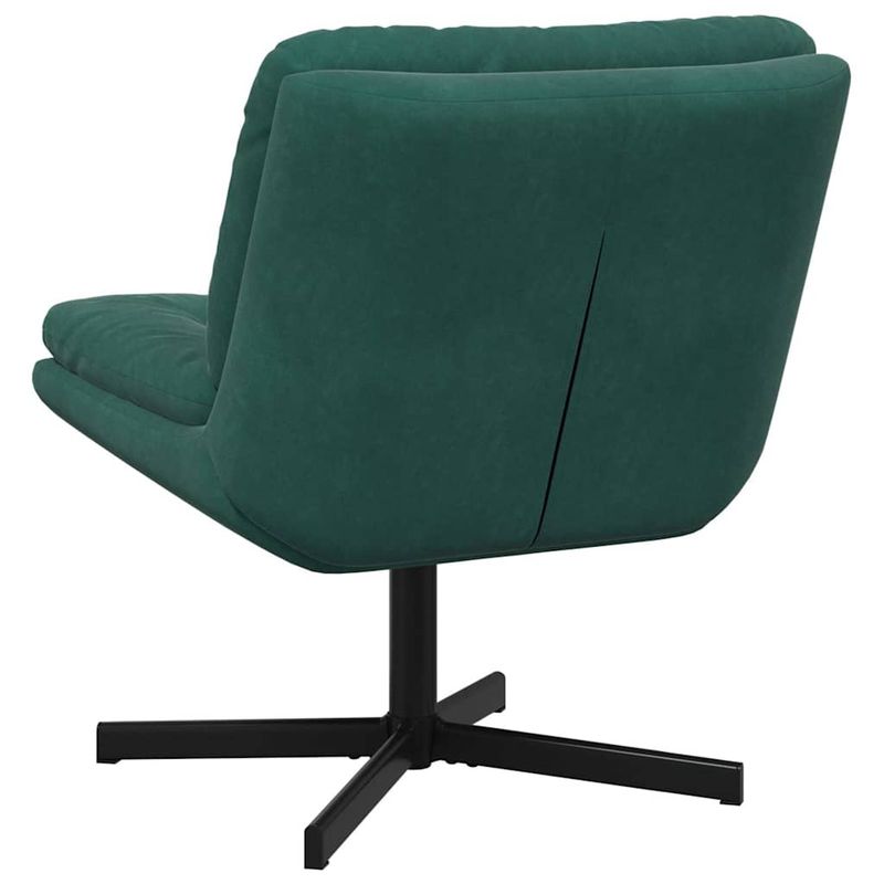 Casa si Gradina - Mobilier - Scaune si fotolii - Scaune - Scaun Relaxant Rotativ Verde inchis 63 x 75 x 76 cm Catifea - Infinity.ro