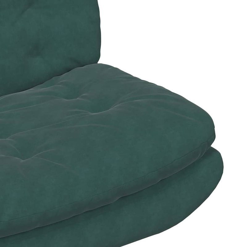 Casa si Gradina - Mobilier - Scaune si fotolii - Scaune - Scaun Relaxant Rotativ Verde inchis 63 x 75 x 76 cm Catifea - Infinity.ro