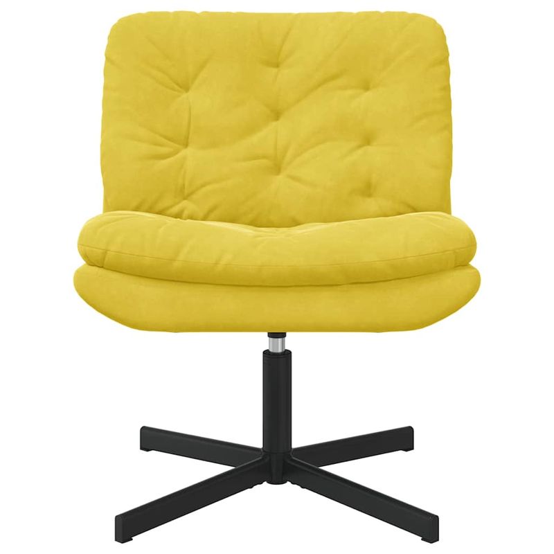 Casa si Gradina - Mobilier - Scaune si fotolii - Scaune - Scaun Relaxant Rotativ cu perna Altele Manual Galben 63 x 75 x 76 cm Catifea - Infinity.ro