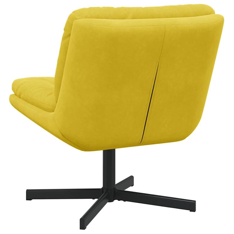 Casa si Gradina - Mobilier - Scaune si fotolii - Scaune - Scaun Relaxant Rotativ cu perna Altele Manual Galben 63 x 75 x 76 cm Catifea - Infinity.ro