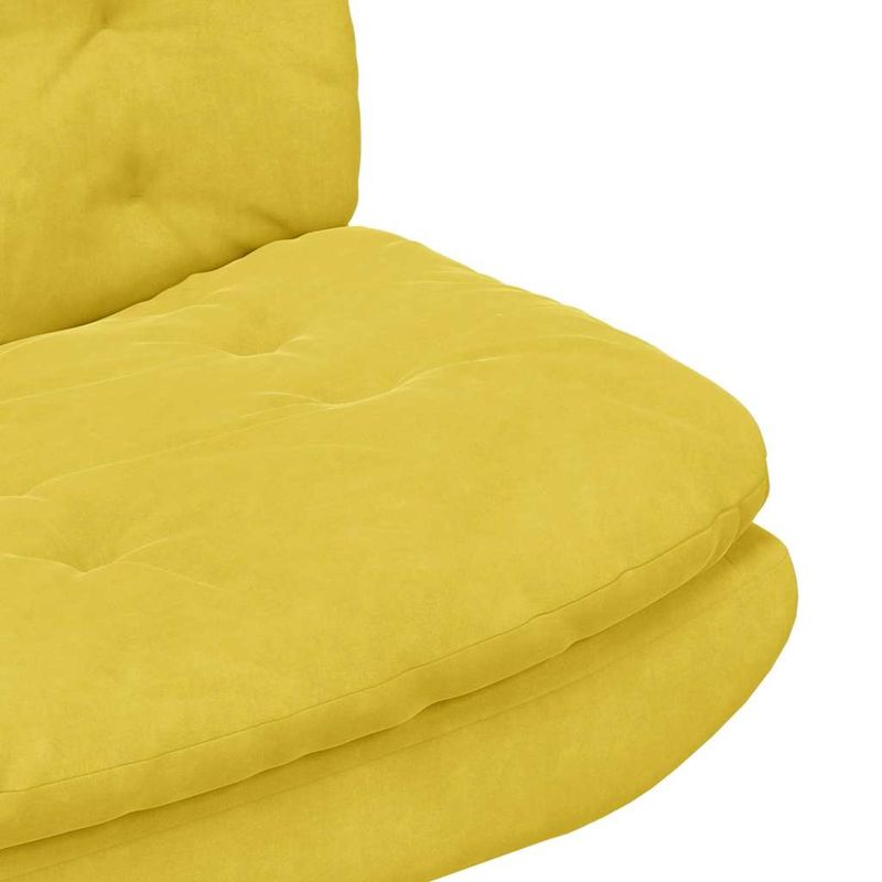 Casa si Gradina - Mobilier - Scaune si fotolii - Scaune - Scaun Relaxant Rotativ cu perna Altele Manual Galben 63 x 75 x 76 cm Catifea - Infinity.ro