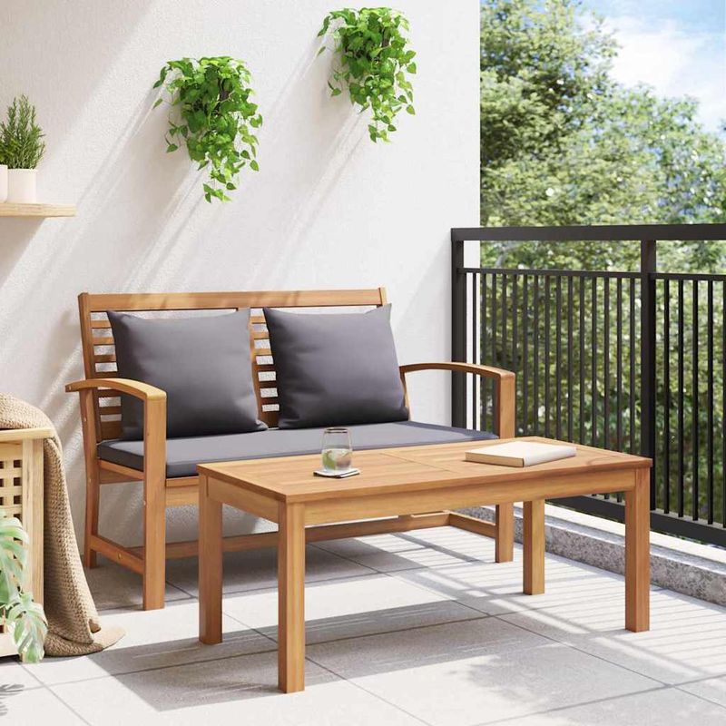 Casa si Gradina - Gradina si terasa - Mobilier exterior - Canapele si fotolii gradina - Banca de gradina Maro 110 x 64 x 76.5 cm Lemn masiv de tec - Infinity.ro