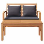 Casa si Gradina - Gradina si terasa - Mobilier exterior - Canapele si fotolii gradina - Banca de gradina Maro 110 x 64 x 76.5 cm Lemn masiv de tec - Infinity.ro