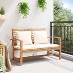 Casa si Gradina - Gradina si terasa - Mobilier exterior - Canapele si fotolii gradina - Banca de gradina Maro 110 x 64 x 76.5 cm Lemn masiv de tec - Infinity.ro
