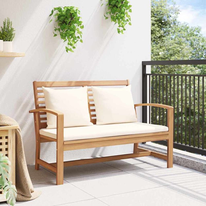Casa si Gradina - Gradina si terasa - Mobilier exterior - Canapele si fotolii gradina - Banca de gradina Maro 110 x 64 x 76.5 cm Lemn masiv de tec - Infinity.ro