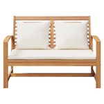 Casa si Gradina - Gradina si terasa - Mobilier exterior - Canapele si fotolii gradina - Banca de gradina Maro 110 x 64 x 76.5 cm Lemn masiv de tec - Infinity.ro