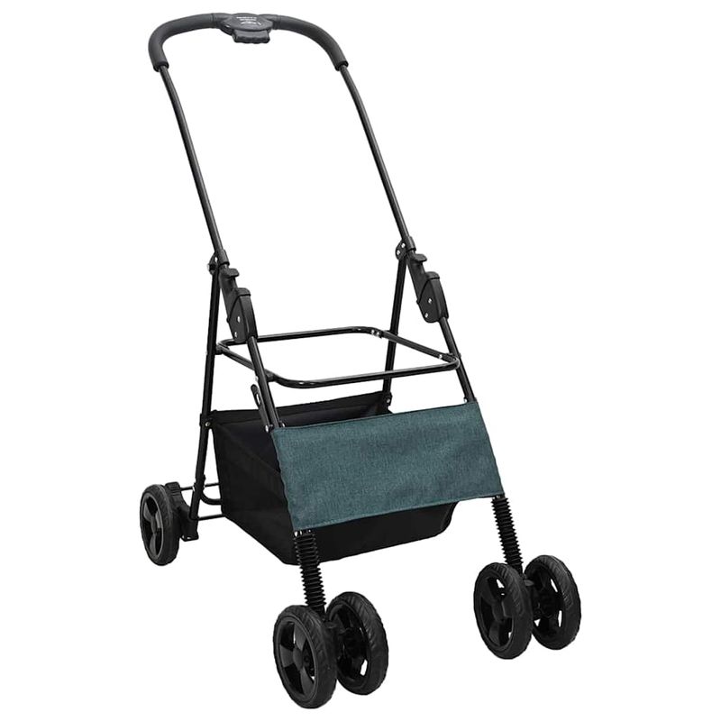 Petshop - Accesorii petshop - Culcusuri si custi - Genti si articole transport - Carucior pentru Pisici Pliante Ajustabil Verde 81 x 47 x 99 cm - Infinity.ro