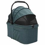 Petshop - Accesorii petshop - Culcusuri si custi - Genti si articole transport - Carucior pentru Pisici Pliante Ajustabil Verde 81 x 47 x 99 cm - Infinity.ro