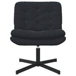 Casa si Gradina - Mobilier - Scaune si fotolii - Scaune - Scaun Relaxant Rotativ cu perna Altele Manual Negru 63 x 75 x 76 cm Catifea - Infinity.ro