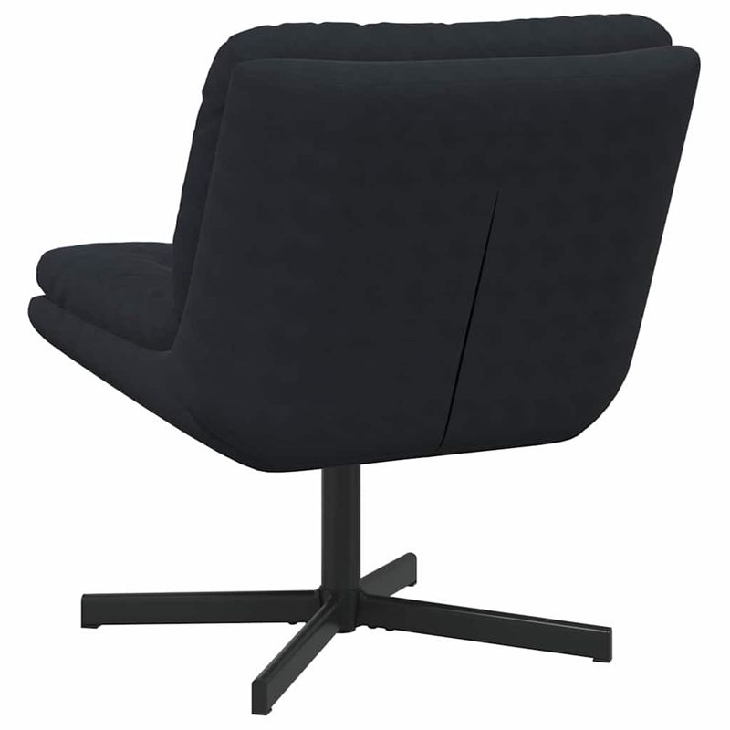 Casa si Gradina - Mobilier - Scaune si fotolii - Scaune - Scaun Relaxant Rotativ cu perna Altele Manual Negru 63 x 75 x 76 cm Catifea - Infinity.ro