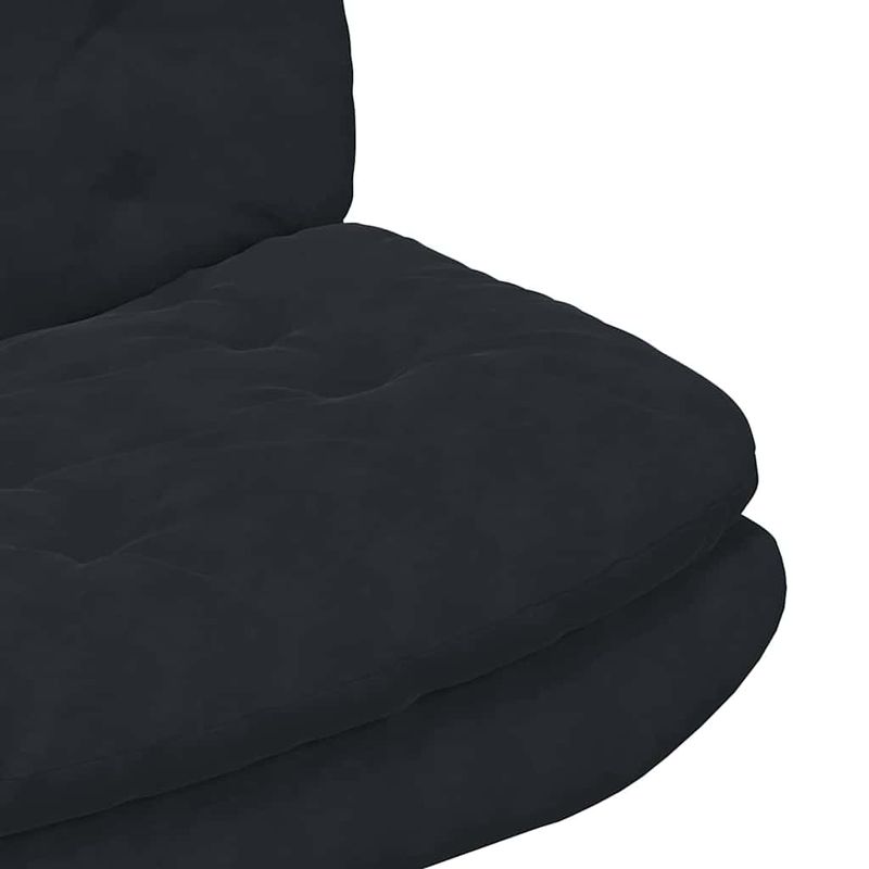 Casa si Gradina - Mobilier - Scaune si fotolii - Scaune - Scaun Relaxant Rotativ cu perna Altele Manual Negru 63 x 75 x 76 cm Catifea - Infinity.ro