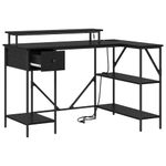 Casa si Gradina - Mobilier - Mese si birouri - Birouri - Birou Stejar negru 120 x 79 x 86.5 cm Lemn compozit - Infinity.ro