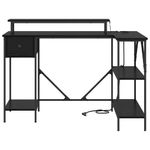Casa si Gradina - Mobilier - Mese si birouri - Birouri - Birou Stejar negru 120 x 79 x 86.5 cm Lemn compozit - Infinity.ro