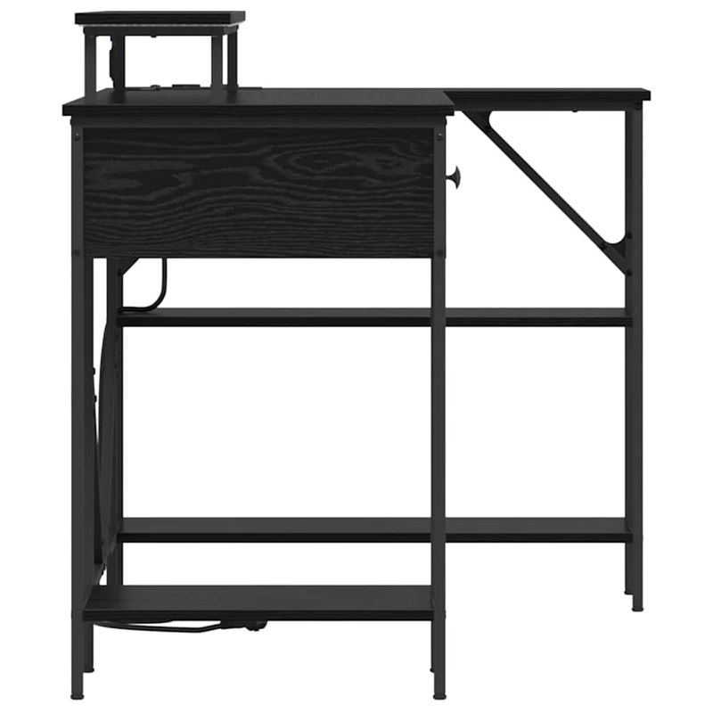 Casa si Gradina - Mobilier - Mese si birouri - Birouri - Birou Stejar negru 120 x 79 x 86.5 cm Lemn compozit - Infinity.ro