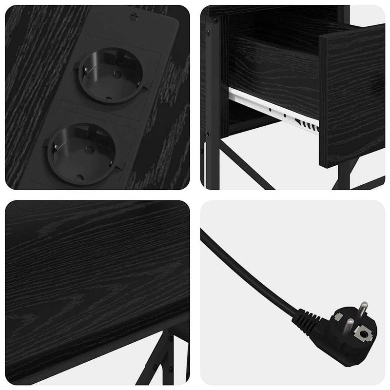 Casa si Gradina - Mobilier - Mese si birouri - Birouri - Birou Stejar negru 120 x 79 x 86.5 cm Lemn compozit - Infinity.ro