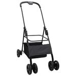 Petshop - Accesorii petshop - Culcusuri si custi - Genti si articole transport - Carucior pentru Pisici Pliante Ajustabil Negru 81 x 47 x 99 cm - Infinity.ro