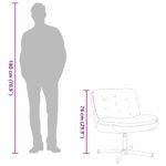 Casa si Gradina - Mobilier - Scaune si fotolii - Scaune - Scaun Relaxant Rotativ albastru 63 x 75 x 76 cm Catifea - Infinity.ro