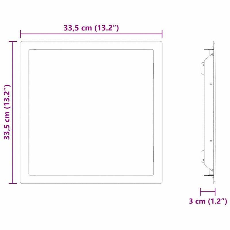 Casa si Gradina - Electrice - Smart Home - Control acces si accesorii - Panou de Acces Alb 30 x 30 cm Otel - Infinity.ro